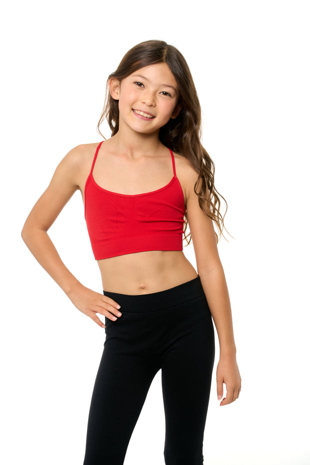 Girl's (8-14) Solid Bra Cami