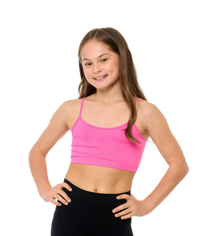 Girl's (8-14) Solid Bra Cami