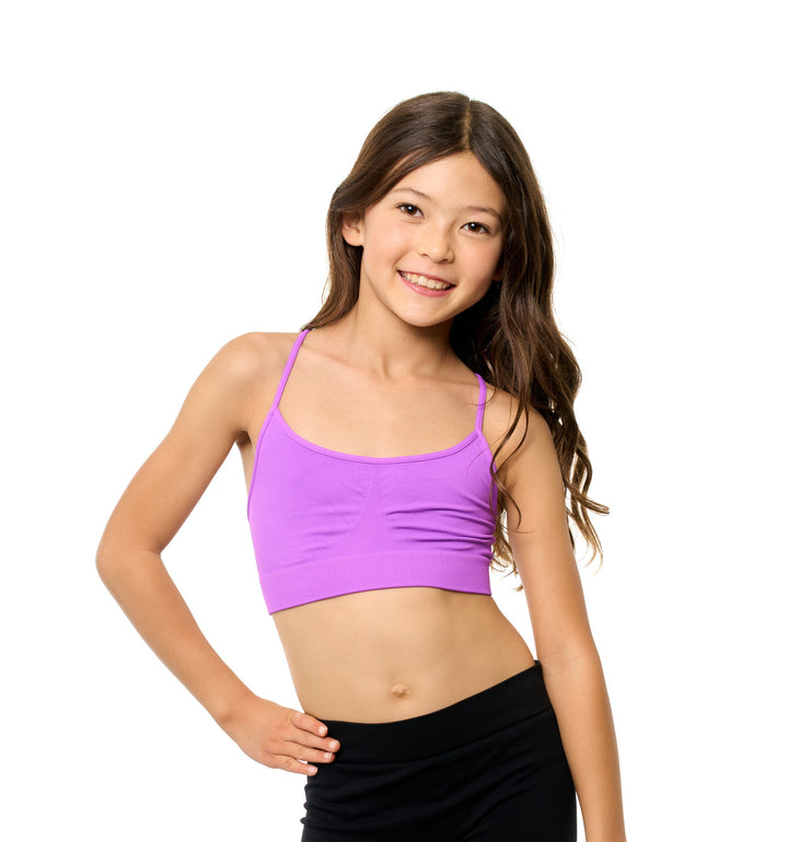 Girl's (8-14) Solid Bra Cami