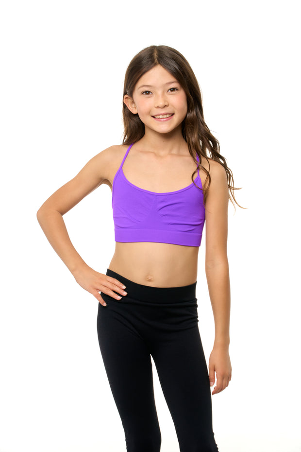 Girl's (8-14) Solid Bra Cami