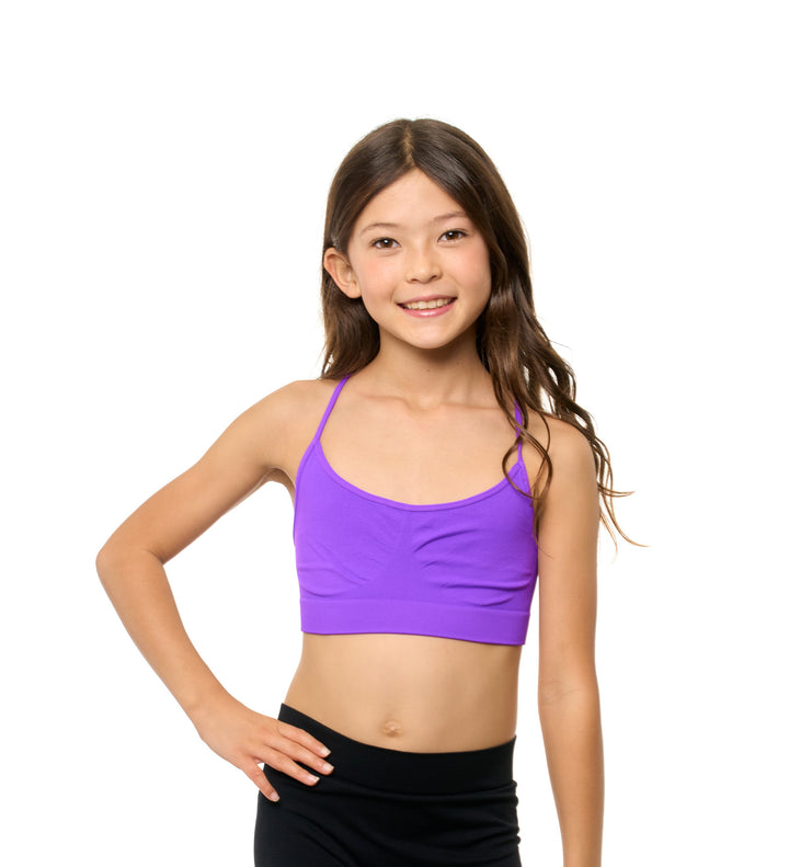 Girl's (8-14) Solid Bra Cami