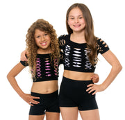 Girl's (8-14) Short Sleeve Malibu Mesh Top