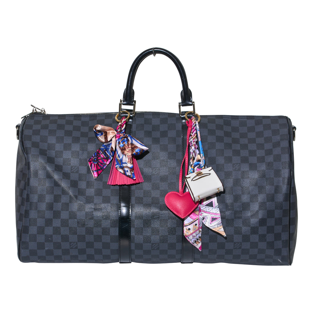 Mini Designer Bag w/ Twilly Scarf Bag Charms - 6 colors