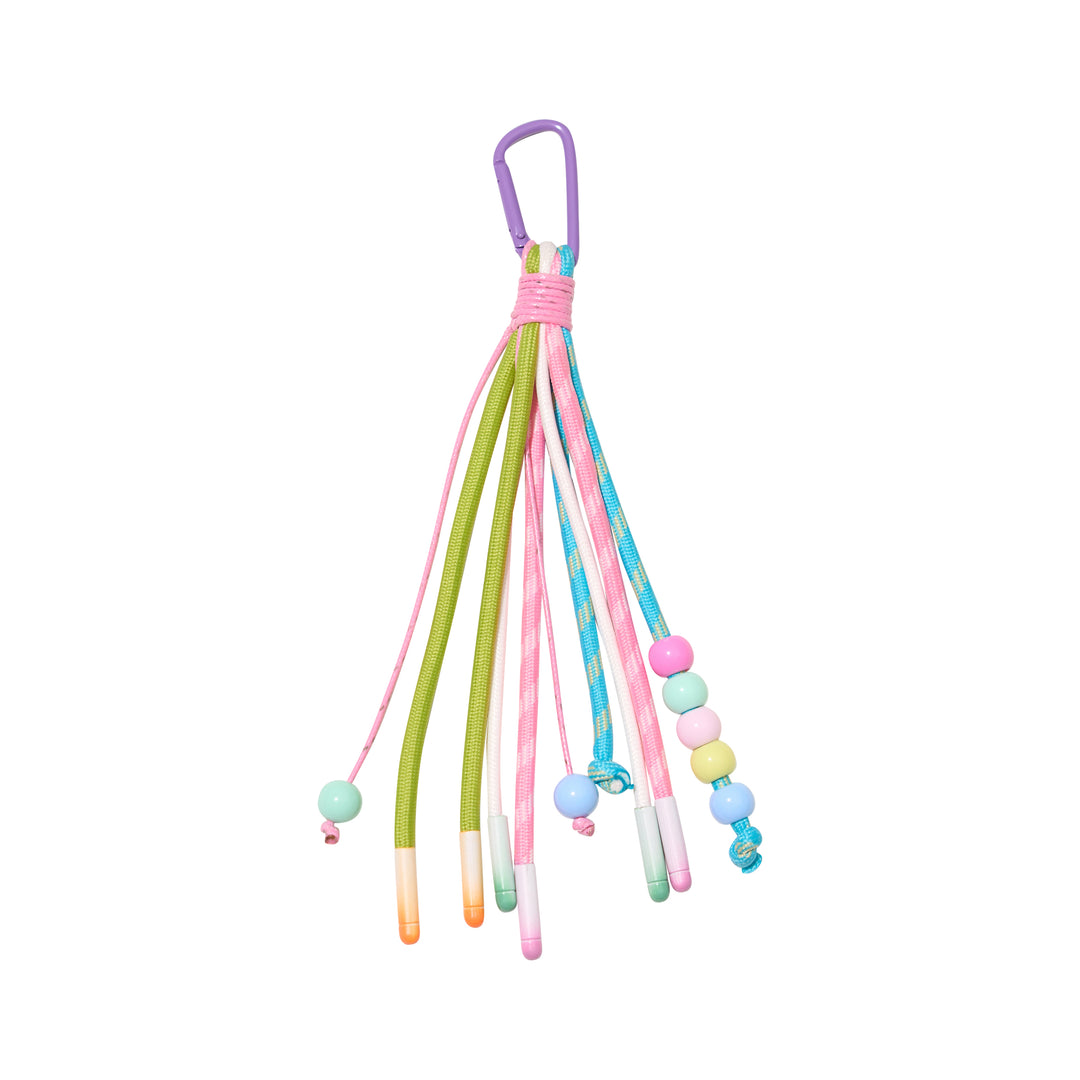 Bead & Pastel Cord Charm Keychain / Bag charm