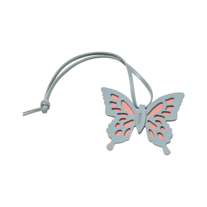 Faux Leather Two Tone Butterfly Bag Charms