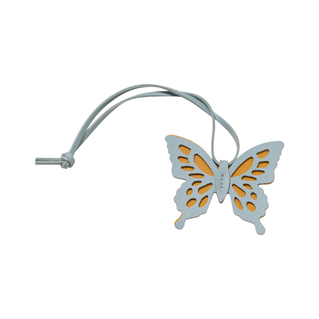Faux Leather Two Tone Butterfly Bag Charms