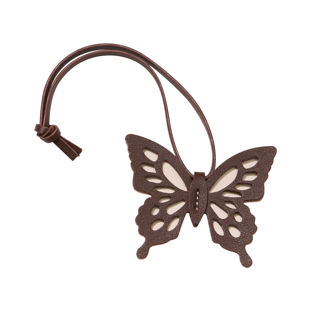 Faux Leather Two Tone Butterfly Bag Charms