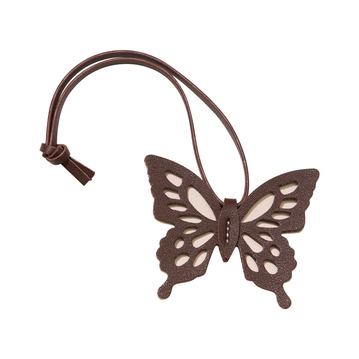 Faux Leather Two Tone Butterfly Bag Charms