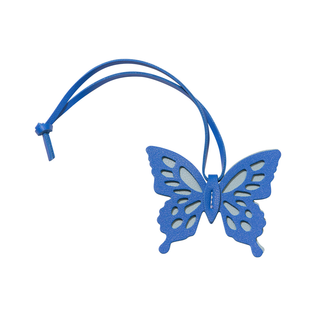Faux Leather Two Tone Butterfly Bag Charms
