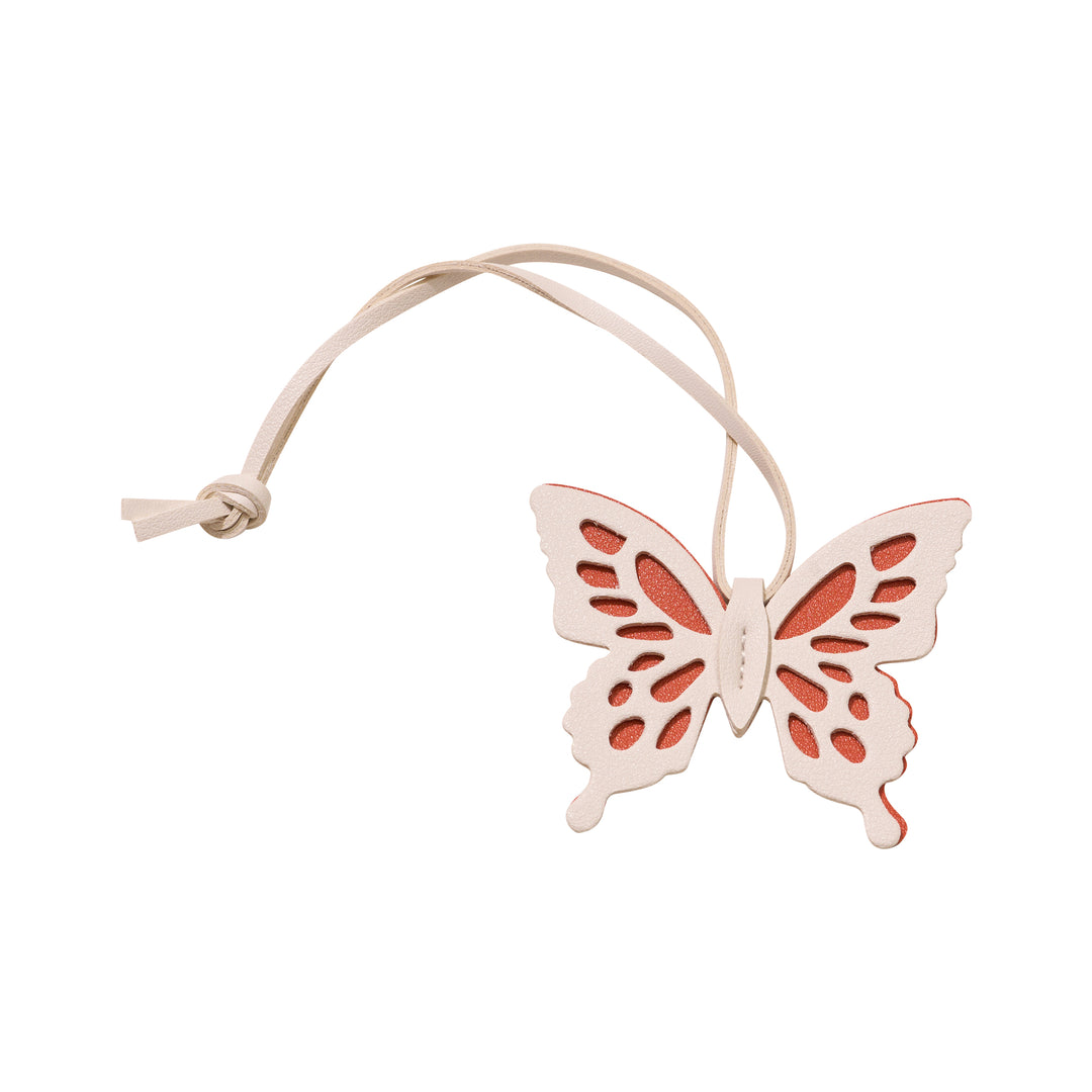 Faux Leather Two Tone Butterfly Bag Charms