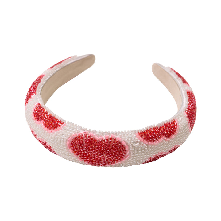 Beaded Heart Headband