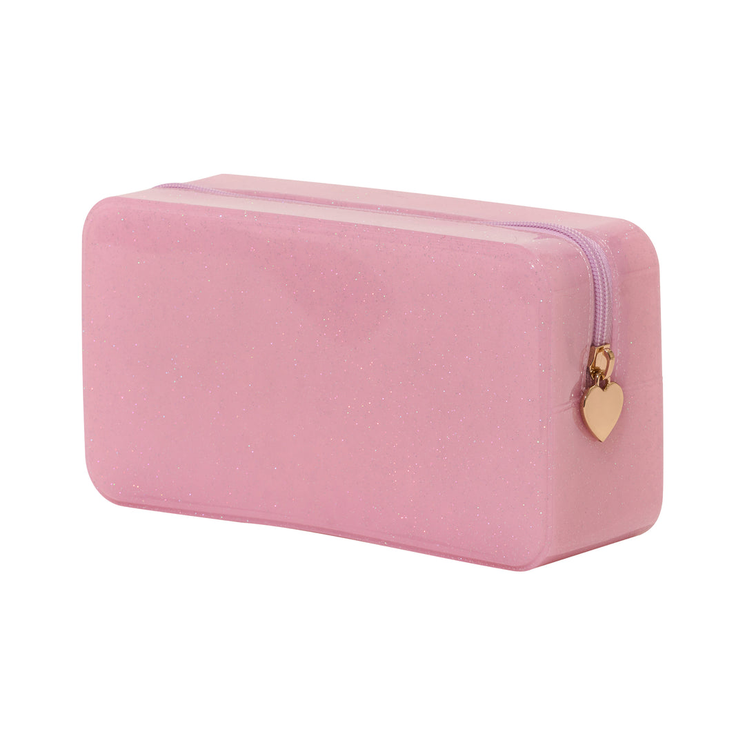 Malibu Jelly Glitter Pouch Collection - Light Pink