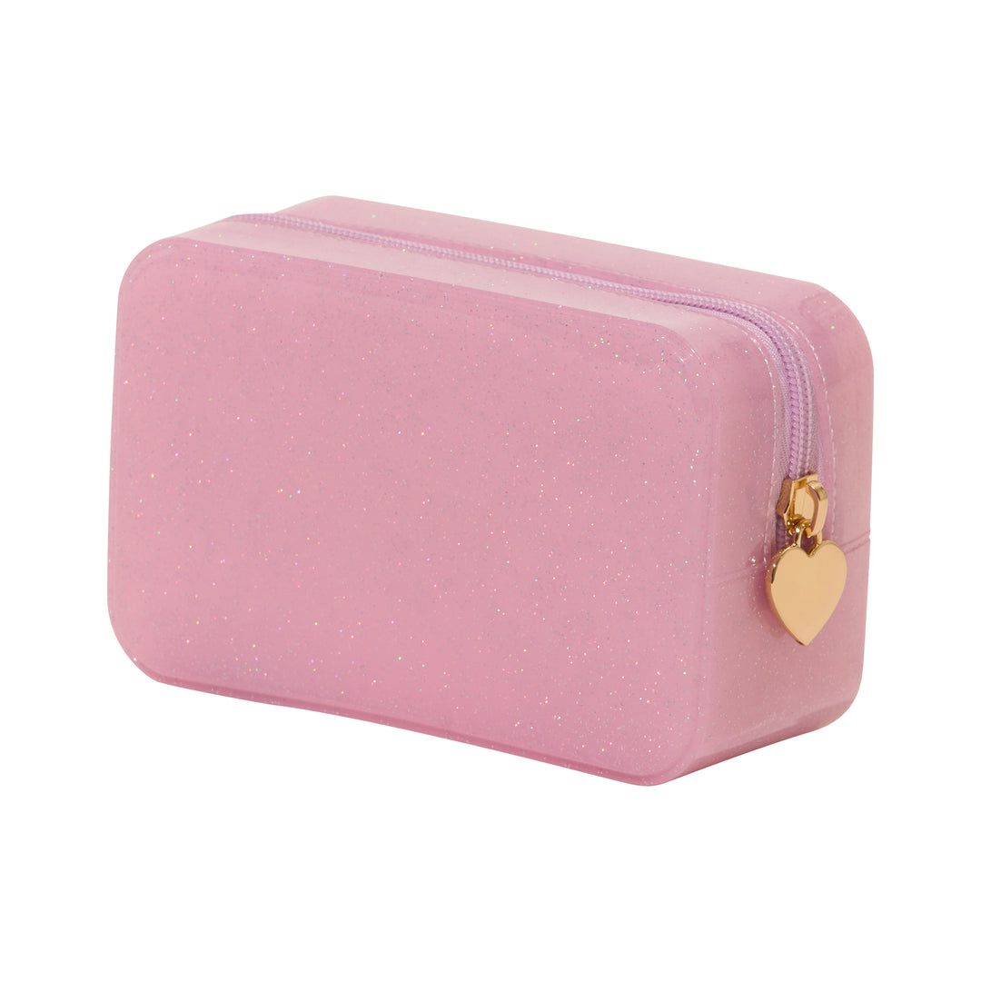 Malibu Jelly Glitter Pouch Collection - Light Pink