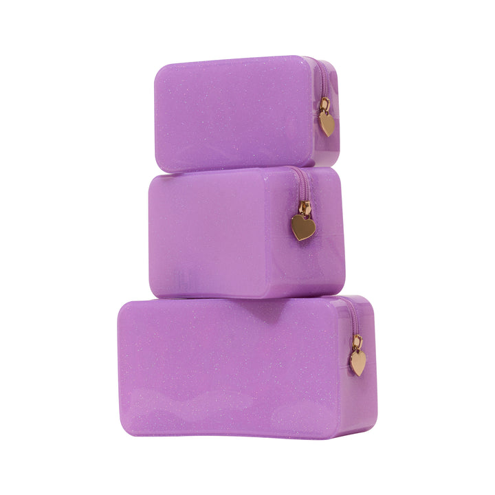 Malibu Jelly Glitter Pouch Collection - Lavender