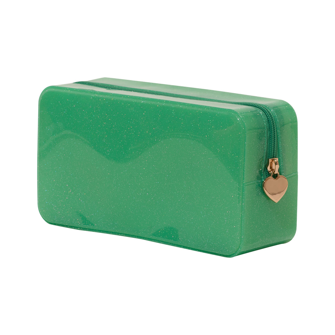 Malibu Jelly Glitter Pouch Collection - Green