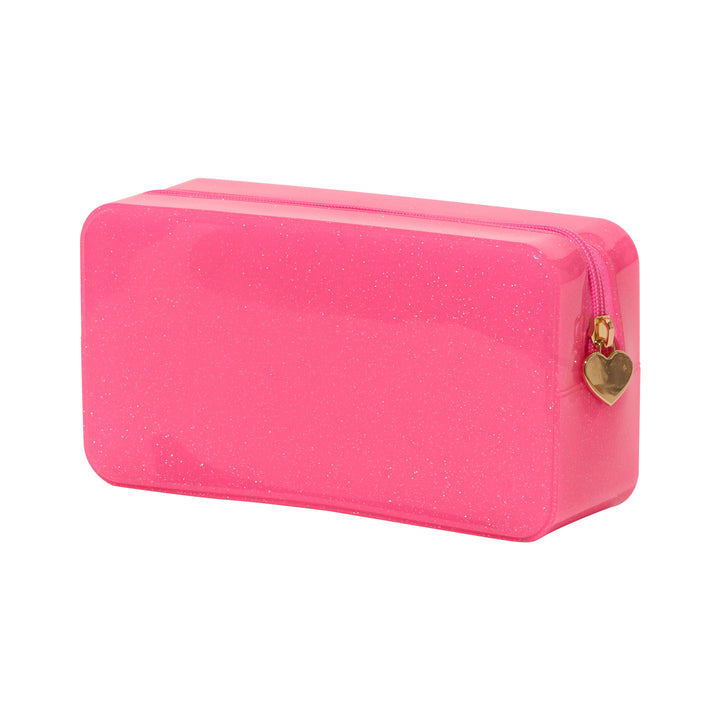 Malibu Jelly Glitter Pouch Collection - Bright Pink