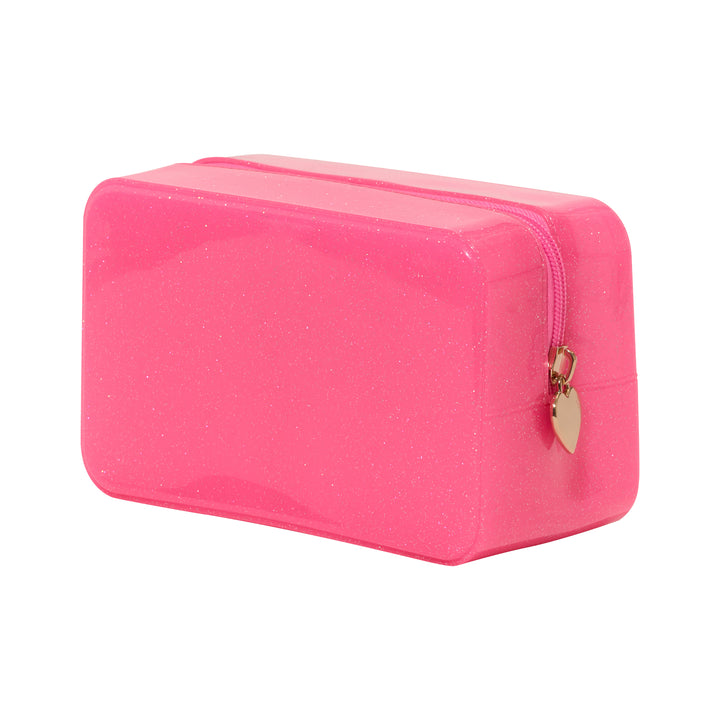 Malibu Jelly Glitter Pouch Collection - Bright Pink