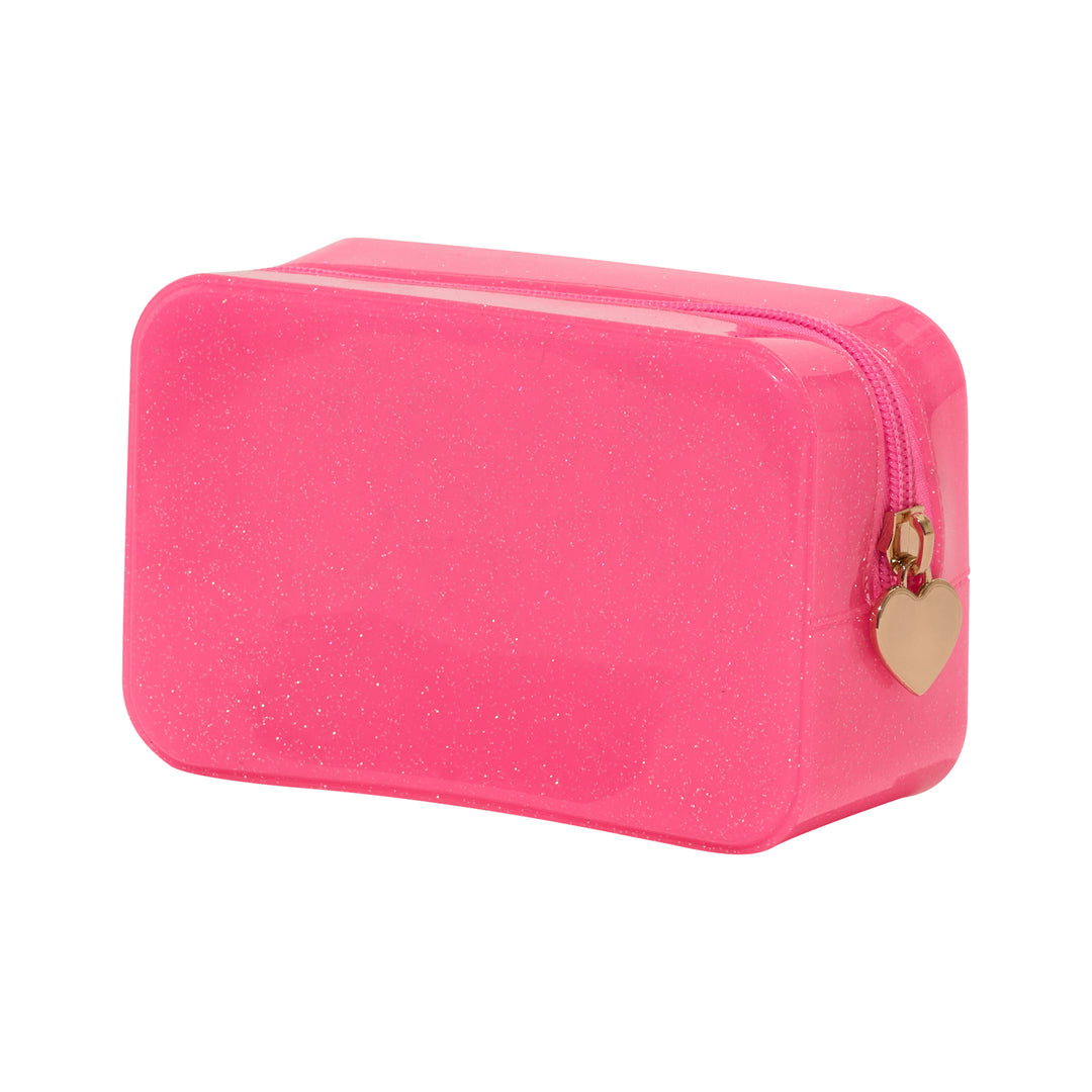 Malibu Jelly Glitter Pouch Collection - Bright Pink