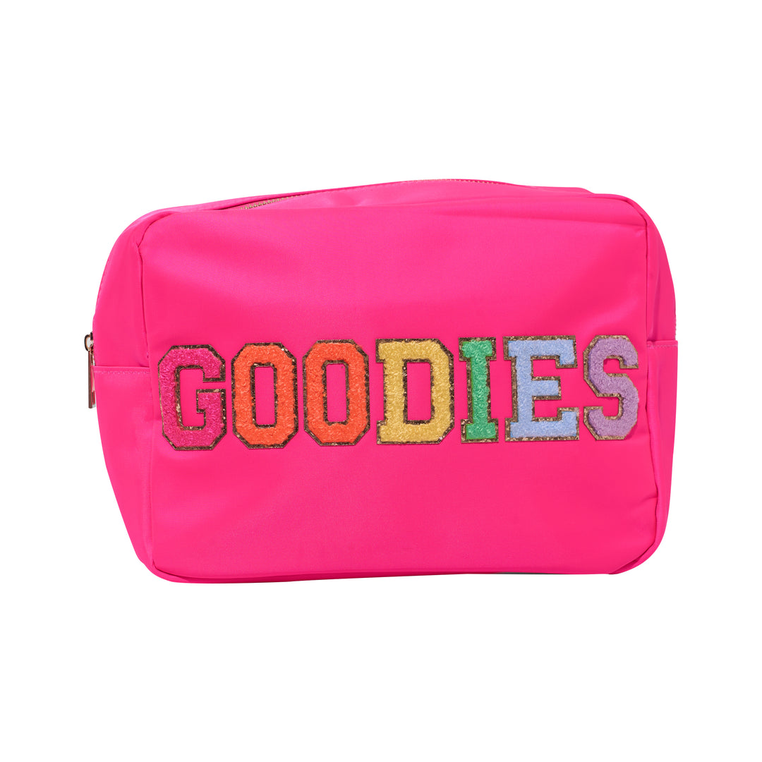 Nylon Pouch w/ GOODIES Chenile Patch - 6 COLORS