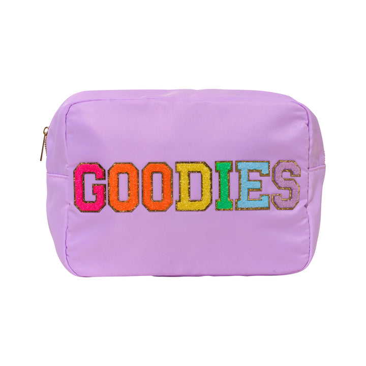 Nylon Pouch w/ GOODIES Chenile Patch - 6 COLORS