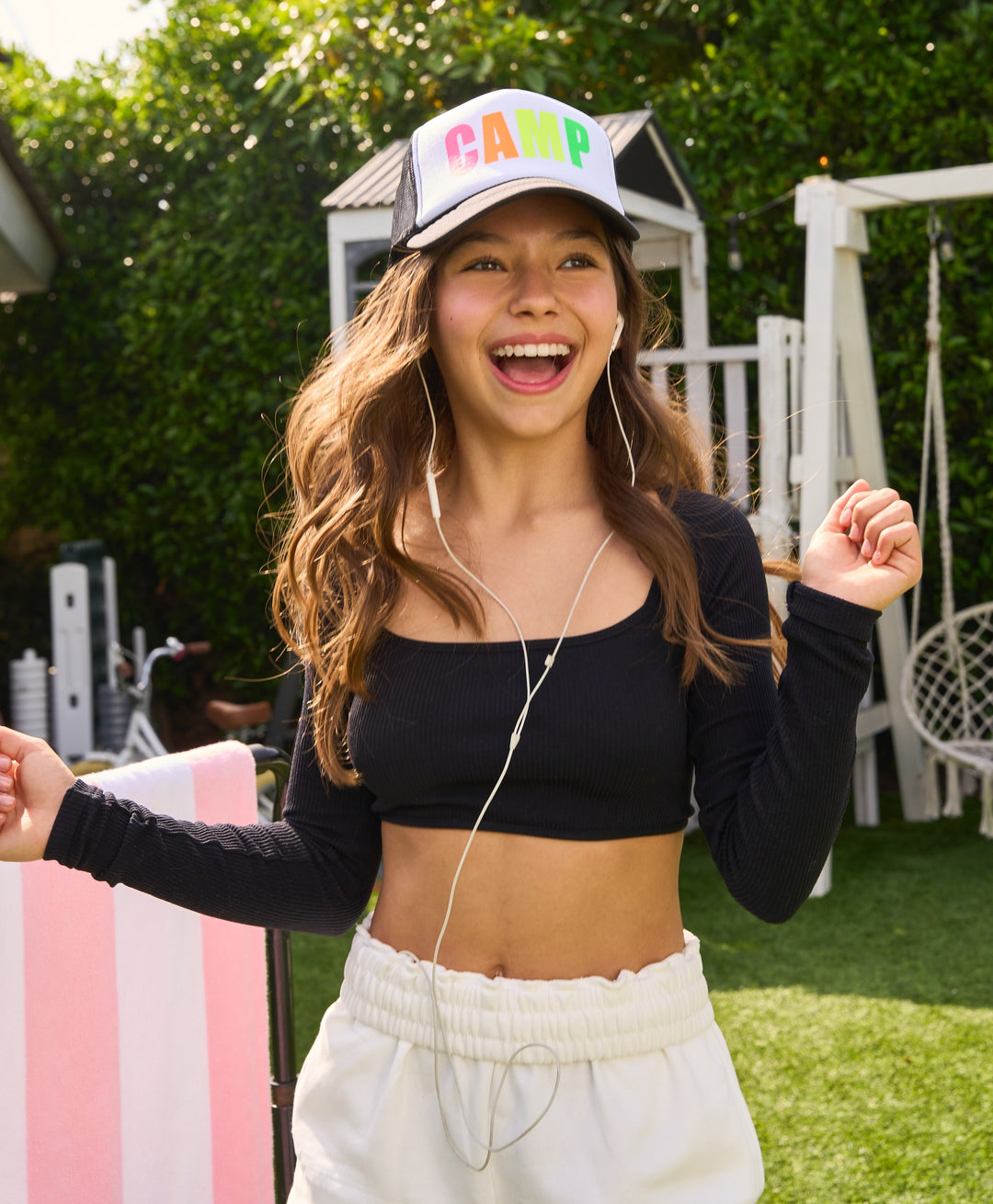 Tweens (10-14) Long Sleeve Crop Top