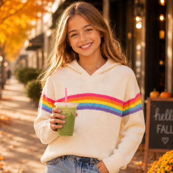 "The Rainbow" Sweater for Girls and Tweens for Fall