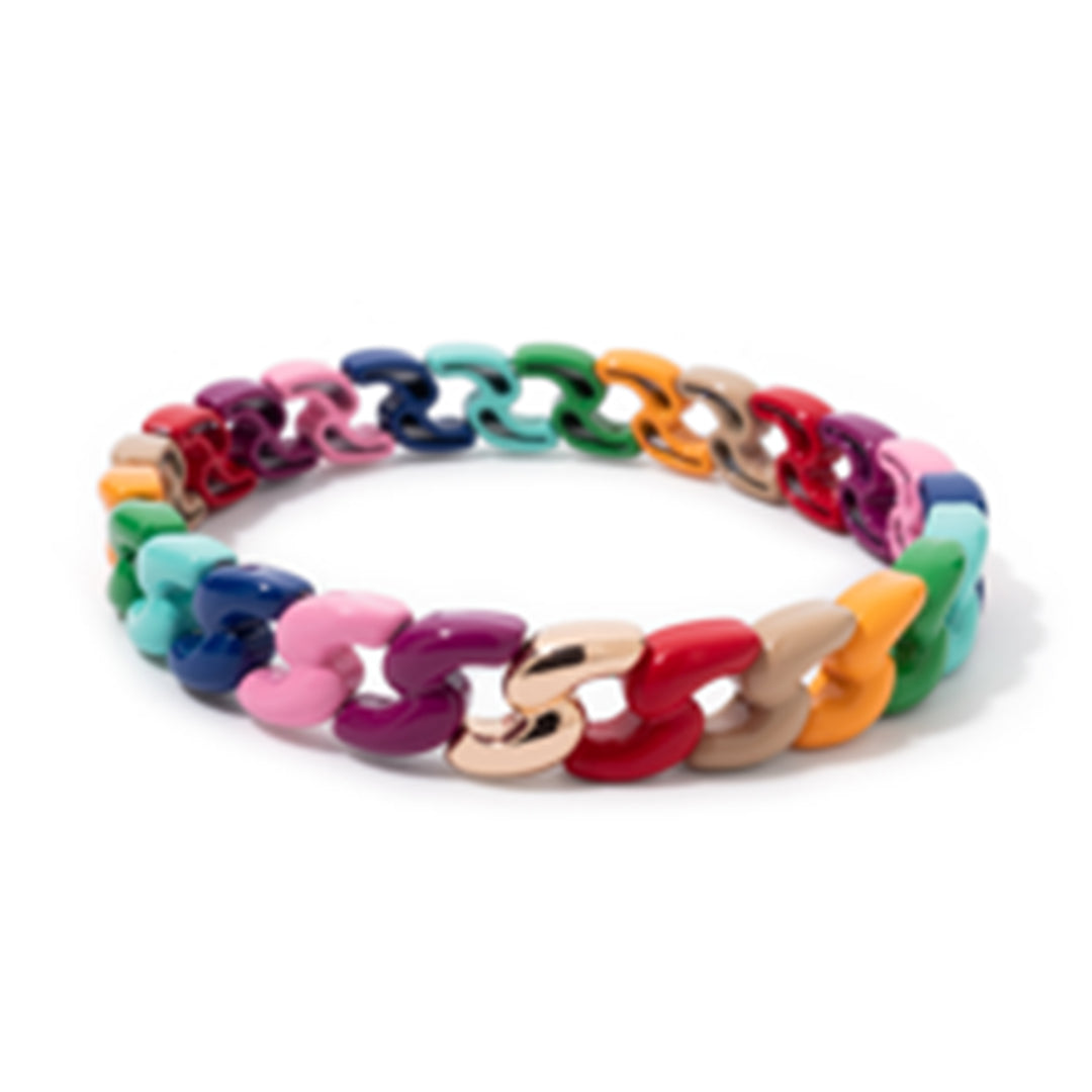 Twisted Colored Link Bracelets - 2 color styles