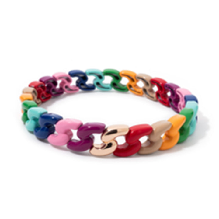 Twisted Colored Link Bracelets - 2 color styles