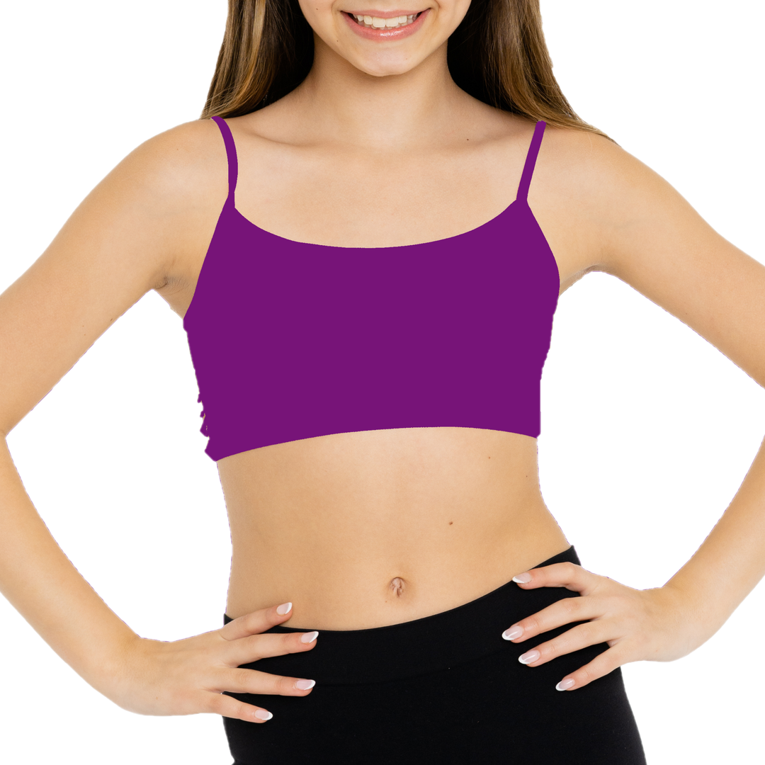 Girl's (8-14) Solid Bra Cami