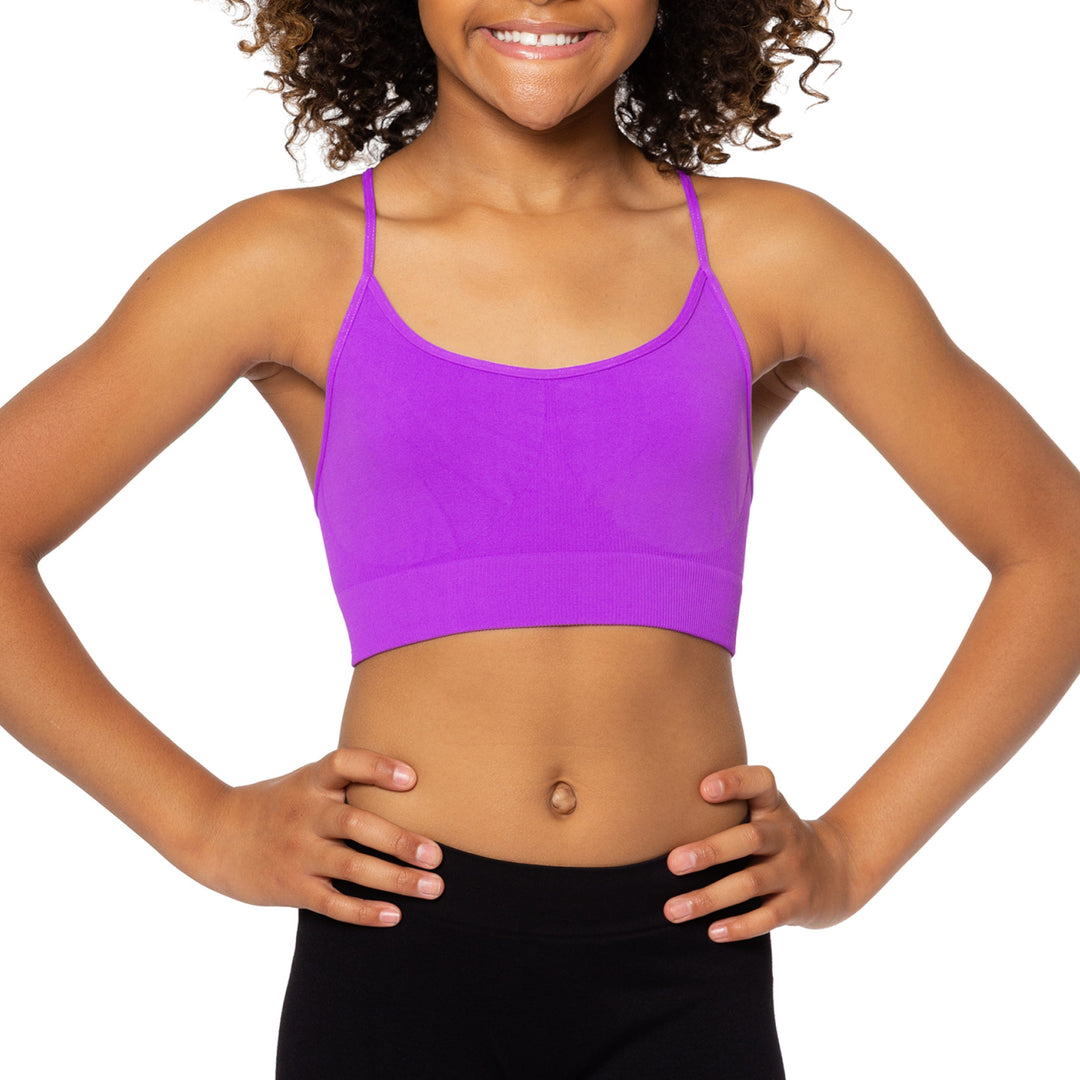 Girl's (8-14) Solid Bra Cami