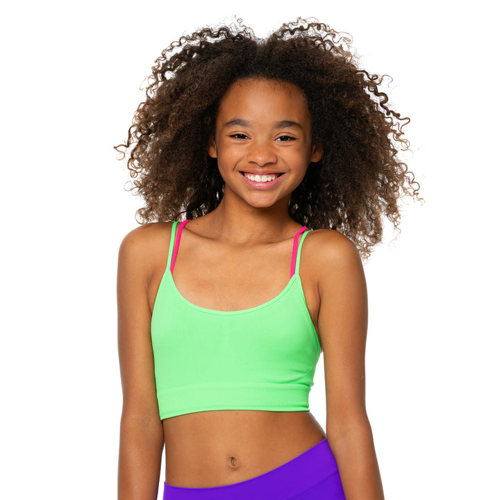 Girl's (8-14) Solid Bra Cami