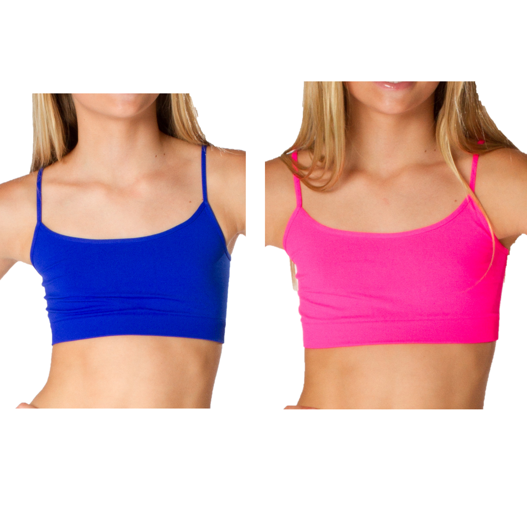 Girl's (7-14) Bandeau Bra Cami / Set of 2