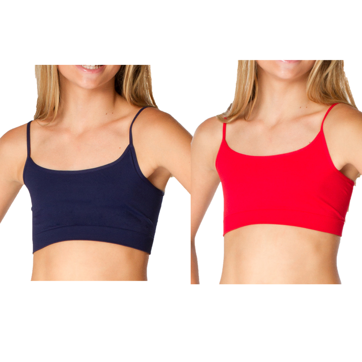 Girl's (7-14) Bandeau Bra Cami / Set of 2