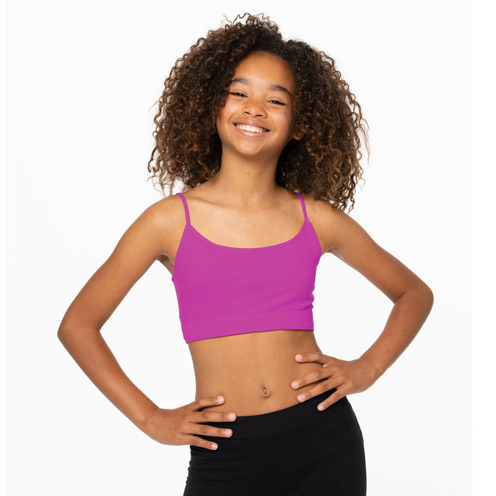 Girl's (8-14) Solid Bra Cami