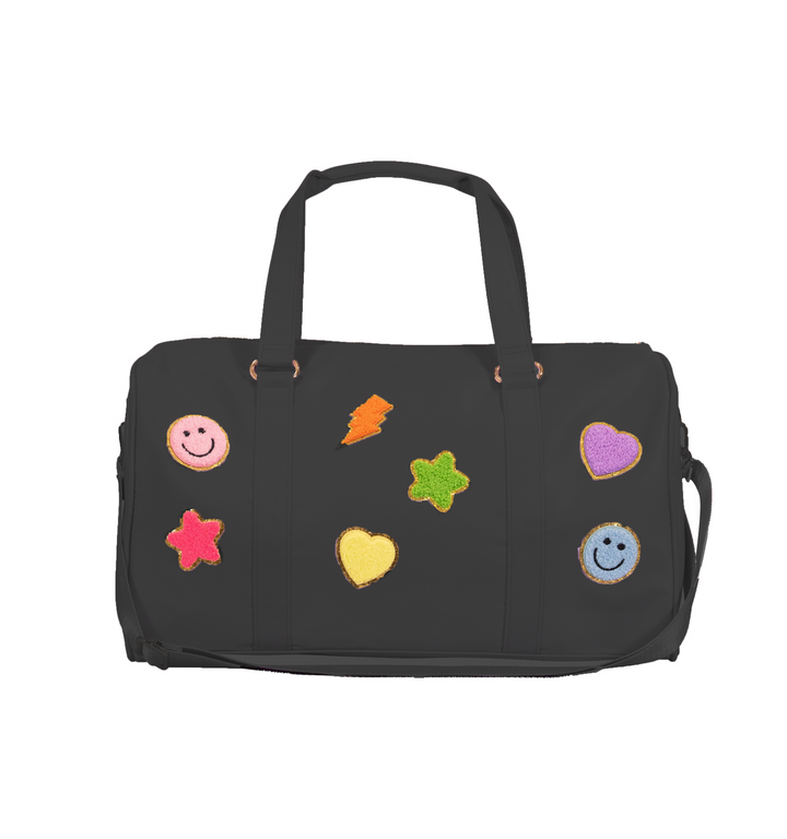 Nylon Duffel Bag w/ Assorted Patches