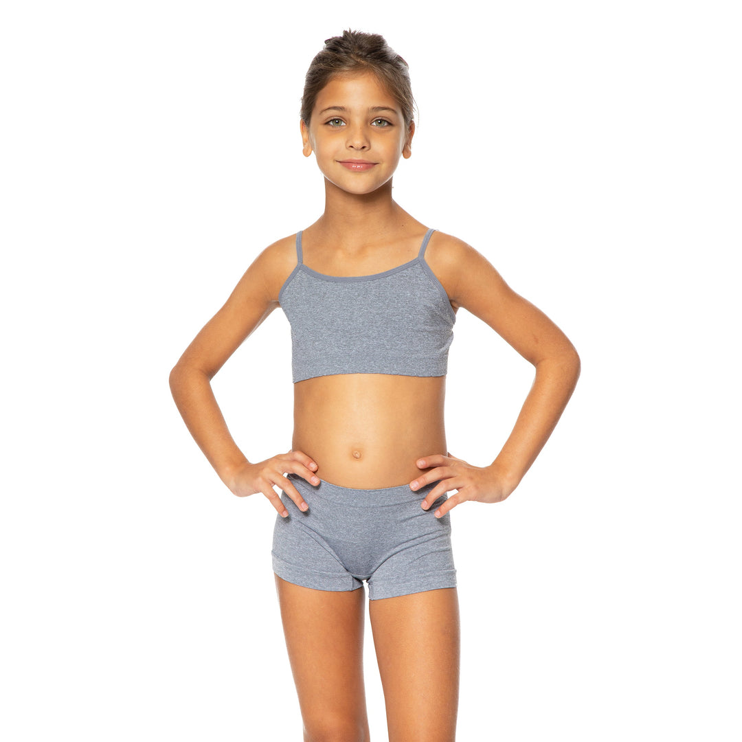 teen girl in boy shorts