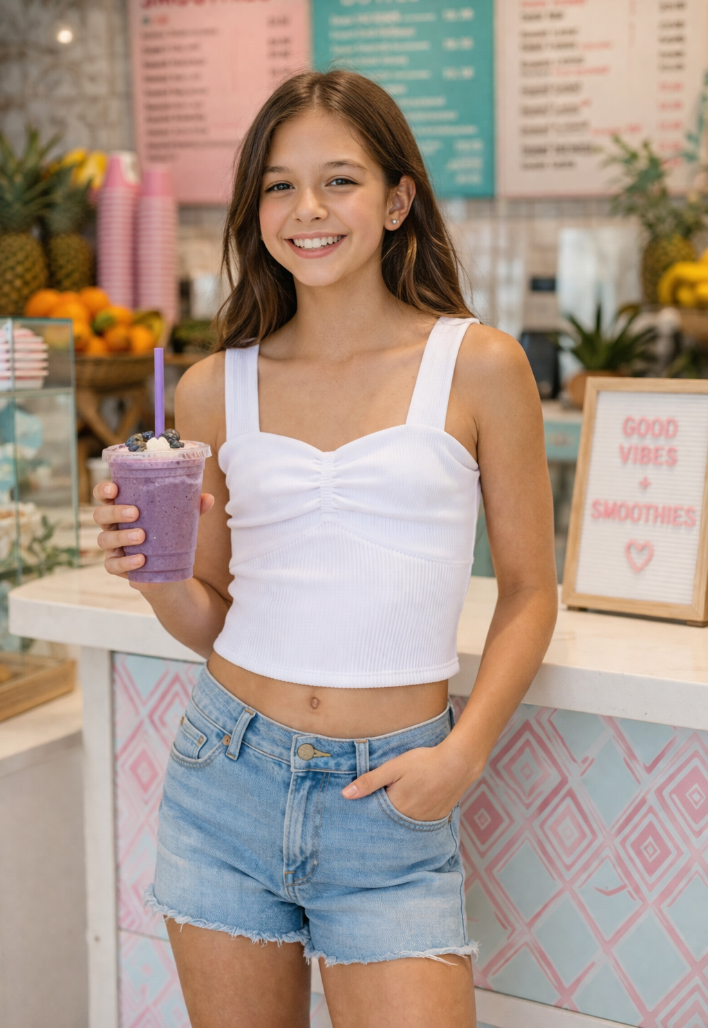 Ribbed Wide Strap Tank Top