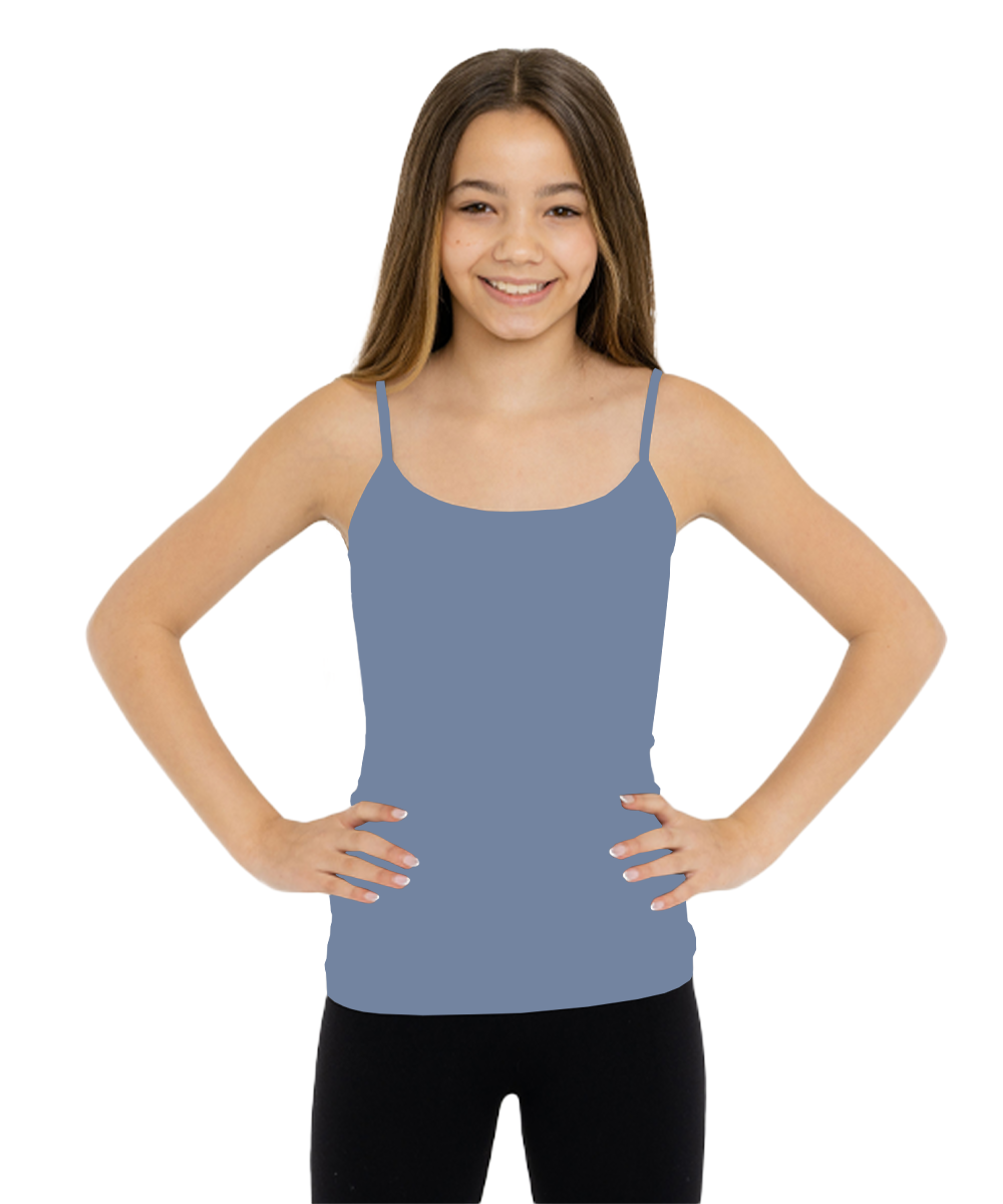 Girl's (7-10) Solid Full Cami /  Set of 2