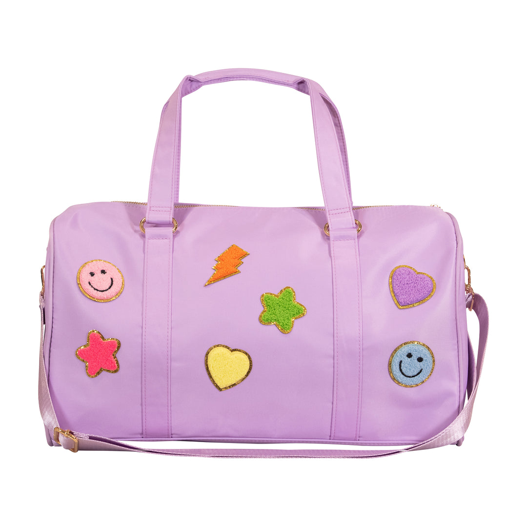 Nylon Duffel Bag w/ Assorted Patches
