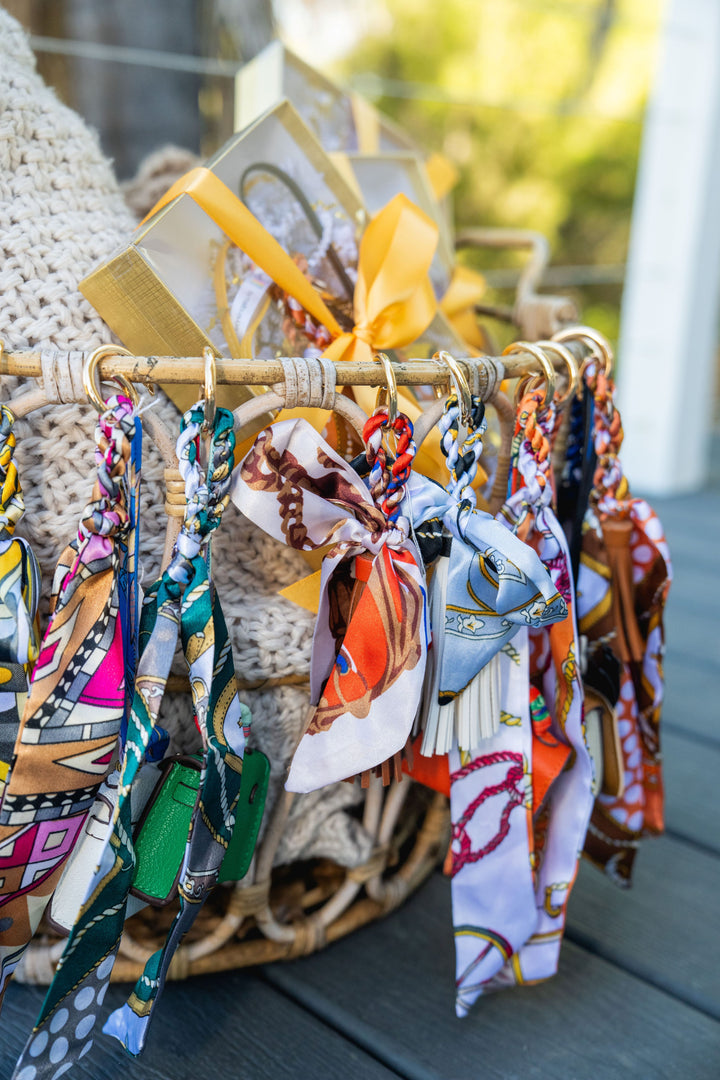 Mini Designer Bag w/ Twilly Scarf Bag Charms