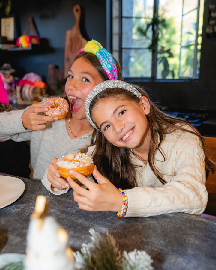 Beaded and Pearl Thick Puff Headband