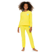 Girl's (8-14) Brushed Hacchi Sweatshirt with Chenille Glitter Patch