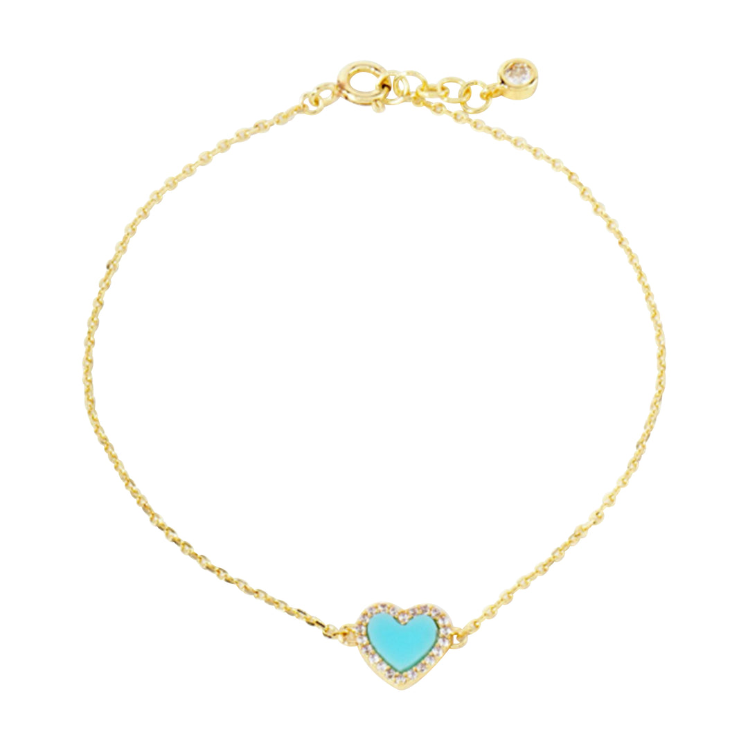 Enamel Heart Bracelets - 5 Colors