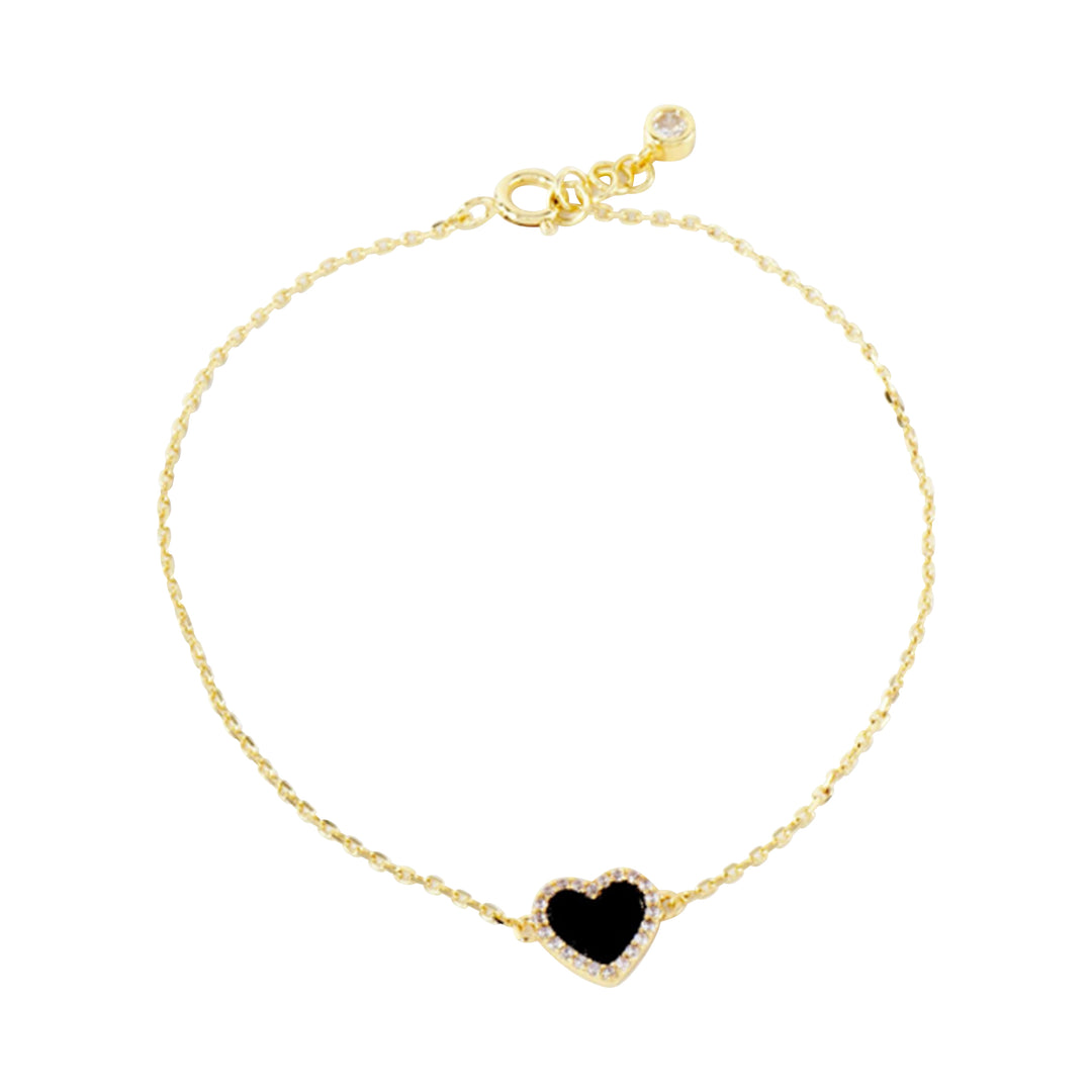 Enamel Heart Bracelets - 5 Colors