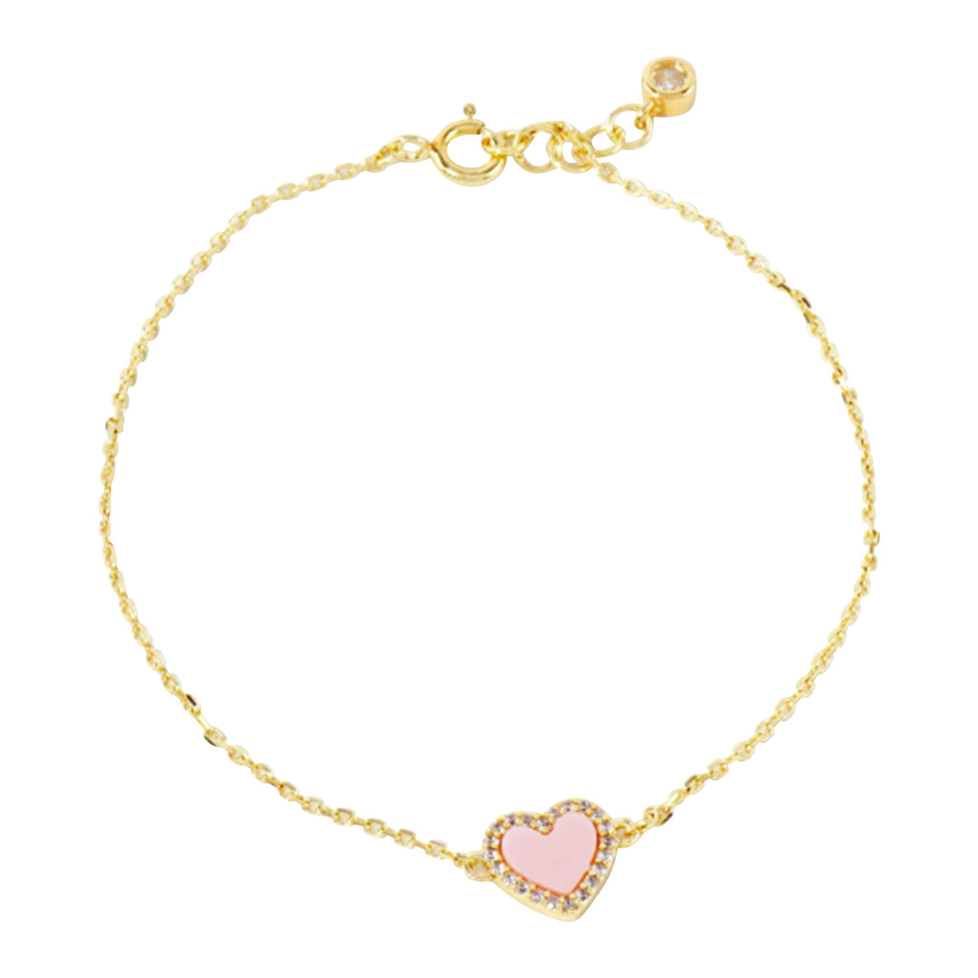 Enamel Heart Bracelets - 5 Colors