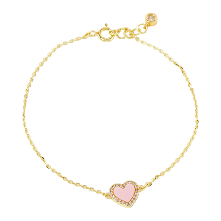 Enamel Heart Bracelets - 5 Colors