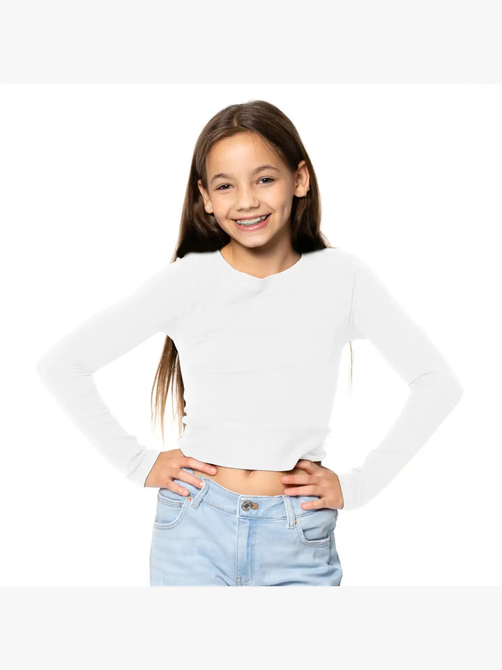 Girl's (8-12) The "Goes with Everything" Long Sleeve Top