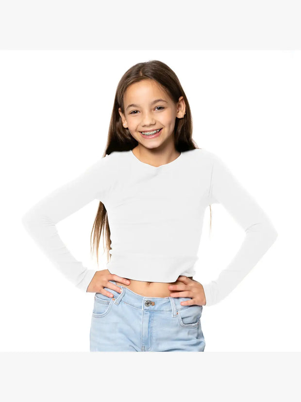 Girl's (8-12) The "Goes with Everything" Long Sleeve Top