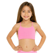 Little Girl's Two Bra Cami + Little Girl's Two Solid Bike Shorts