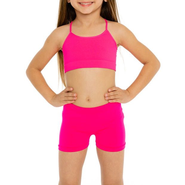 Little Girl's (4-6x) Solid Boy Shorts